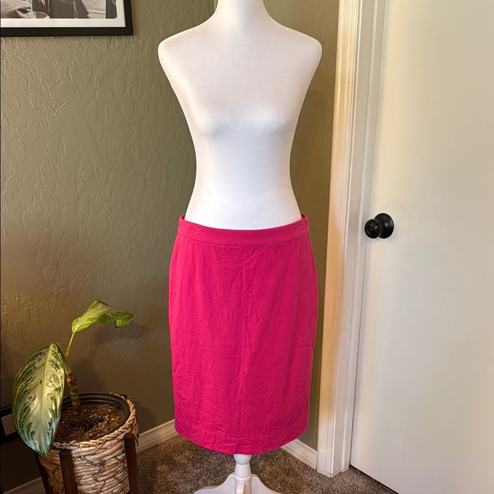 J. Crew Vibrant Pink No. 2 Pencil Skirt